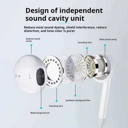 Halfsun Wired Earphones with Microphone – Matching Duo – source product view