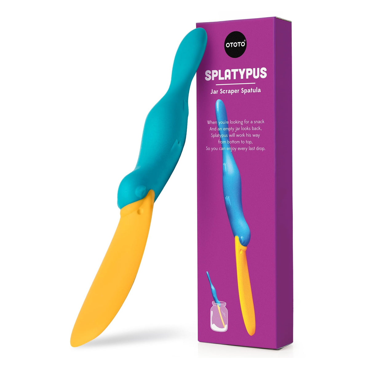 OTOTO Splatypus Jar Scraper Spatula - Four-Piece Set