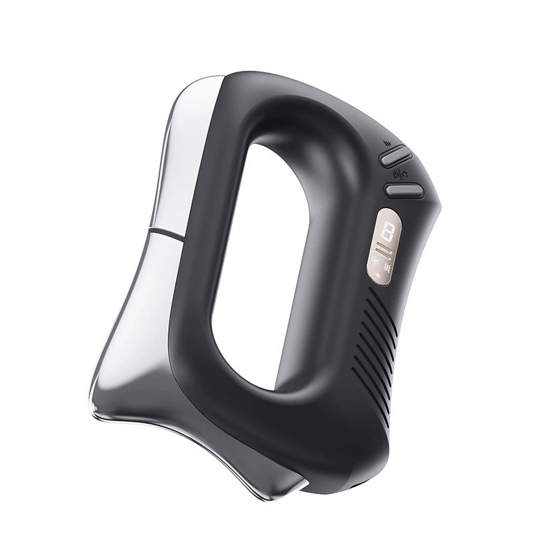 Black rechargeable massage tool