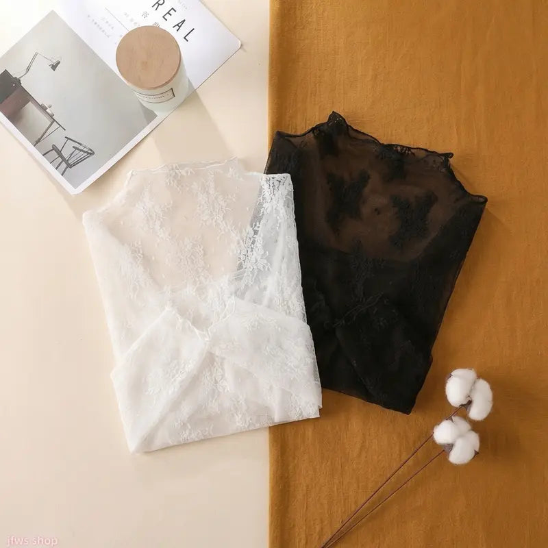 Floral Lace Layering Tops — 6-Piece Set — Original product gallery 5