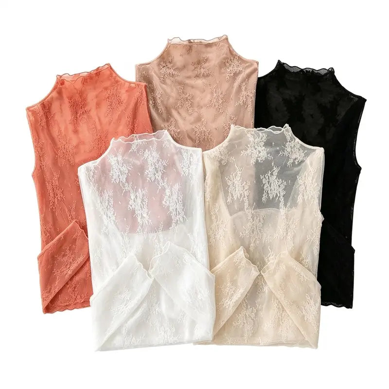 Floral Lace Layering Tops — 6-Piece Set — Original product gallery 1