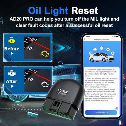 AD20 Pro Wireless OBD2 Diagnostic Scanner original product photo 6
