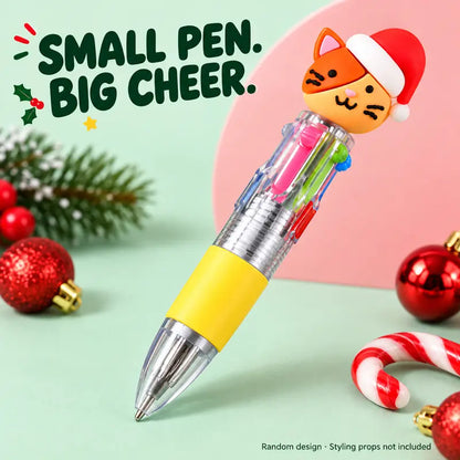 Christmas Four-Color Pens – Two Four-Pen Sets – source product view