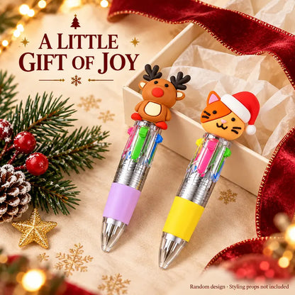 Christmas Four-Color Pens – Two Four-Pen Sets – source product view