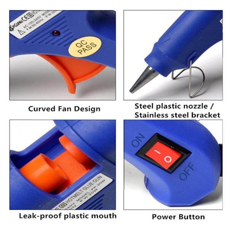 20W Electric Hot Glue Guns – Blue Matching Duo – source product view