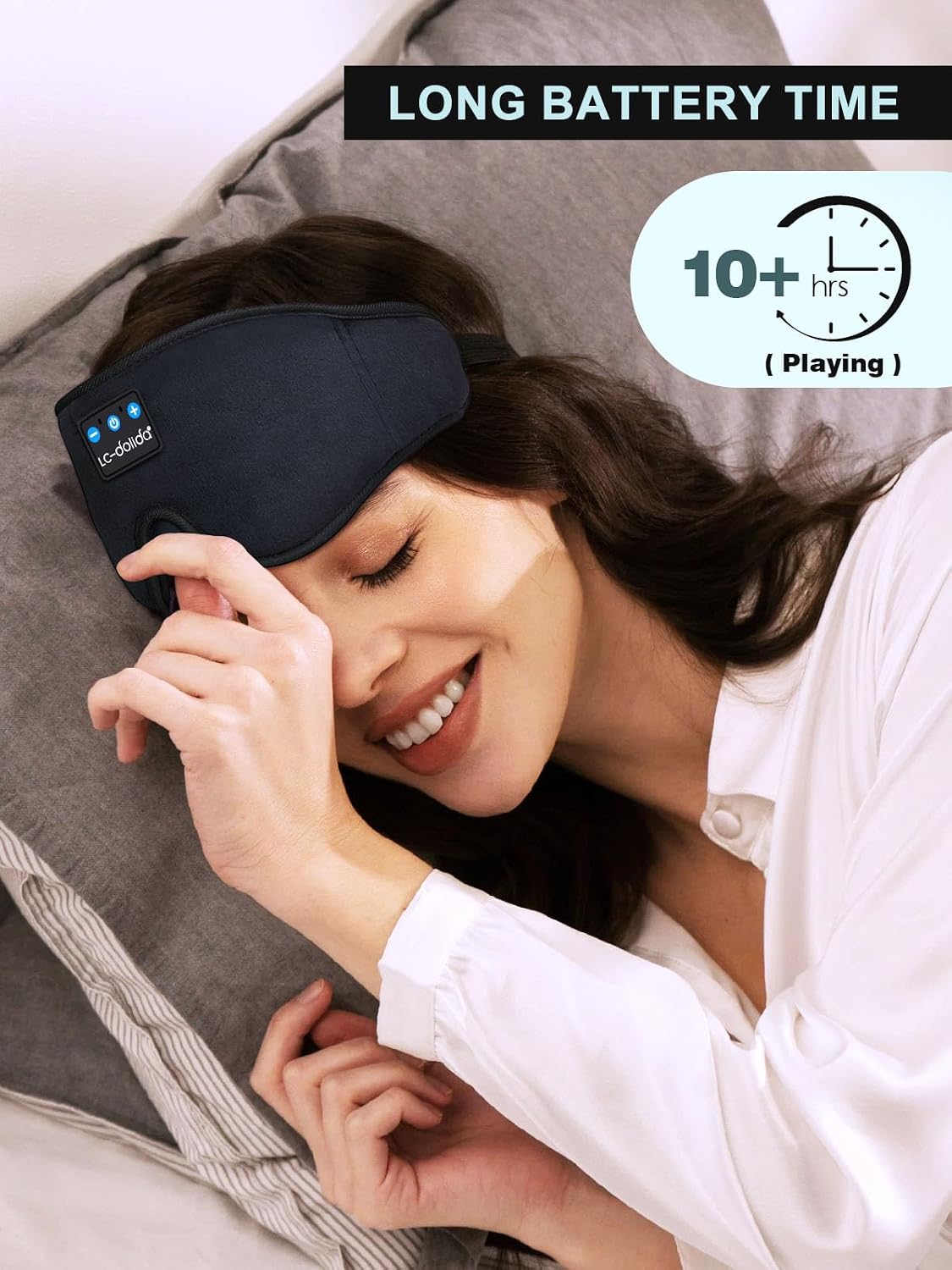 Black 3D Bluetooth sleep mask product information