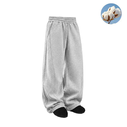 Stretch Patchwork Sweatpants — 2 Pairs — Light gray original product image