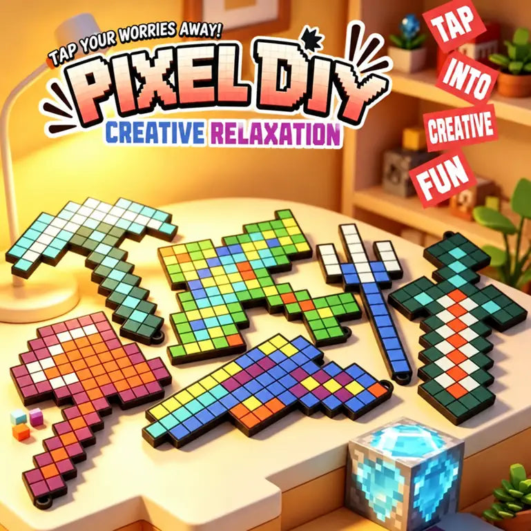 Pixel DIY Block Charm Craft Kit – source product view 5