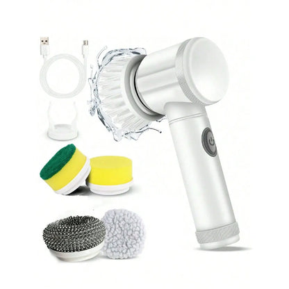 Rechargeable Cleaning Brush – Five-Head Kit – source product view 5