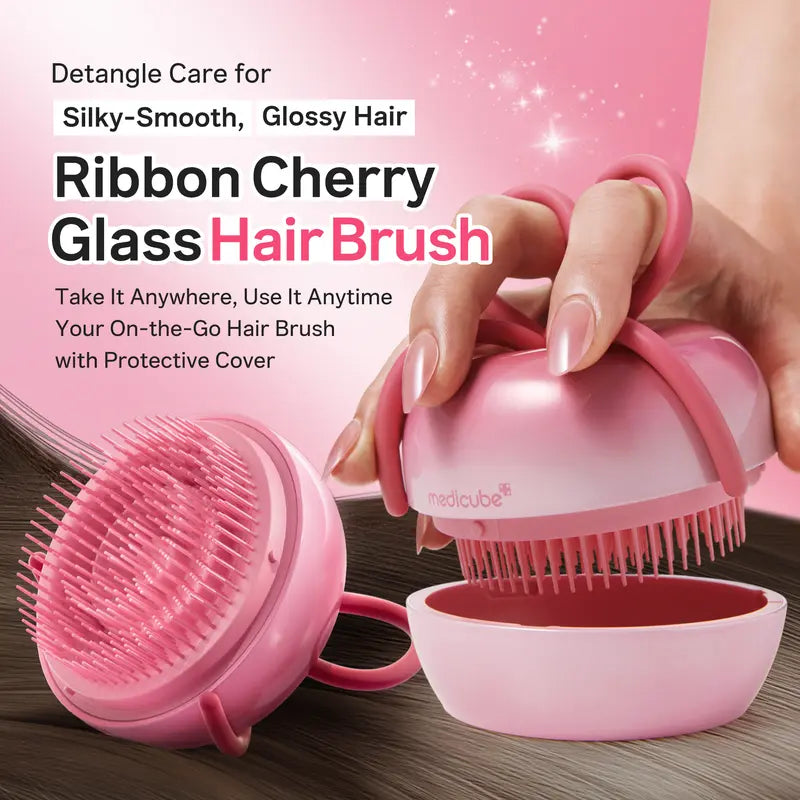 Ribbon Grip Detangling Hair Brushes - Two-Brush Set original product photo 3