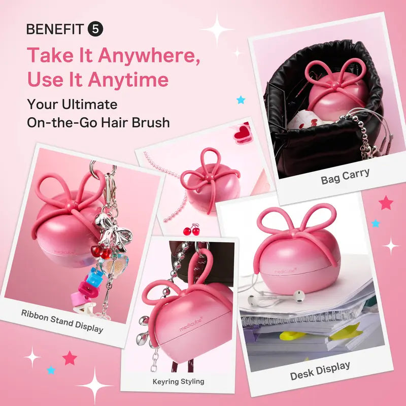 Ribbon Grip Detangling Hair Brushes - Two-Brush Set original product photo 8
