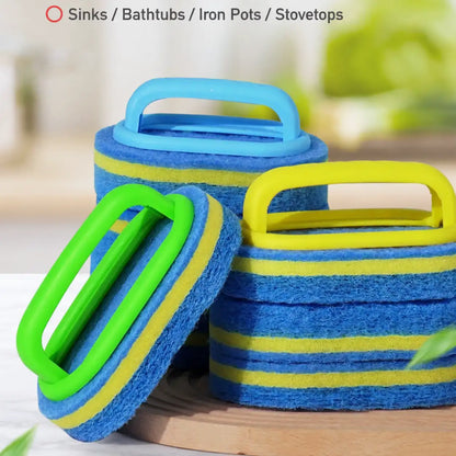 Handled Scrub Sponges – Four-Piece Set – product view 3
