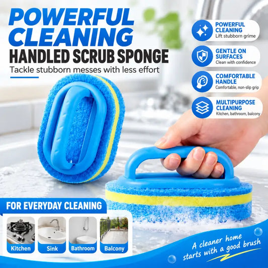 Handled Scrub Sponges – Four-Piece Set – product view 1