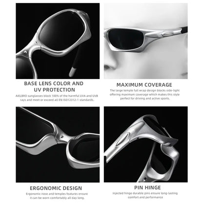 AIELBRO Small-Frame Sports Sunglasses – Black Matching Duo – source product view