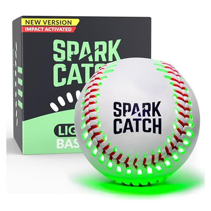 SPARK CATCH Impact-Activated Light-Up Baseball — source image 1
