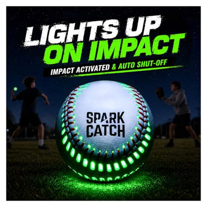 SPARK CATCH Impact-Activated Light-Up Baseball — source image 2