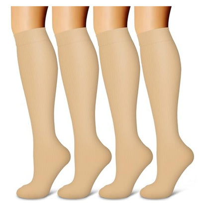 Laite Hebe Compression Socks - Four-Pair Pack — 03-nude