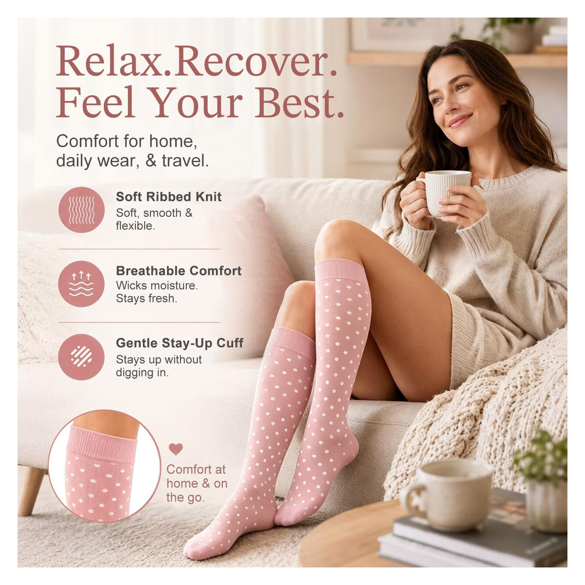 Laite Hebe Compression Socks - Four-Pair Pack — source image 2