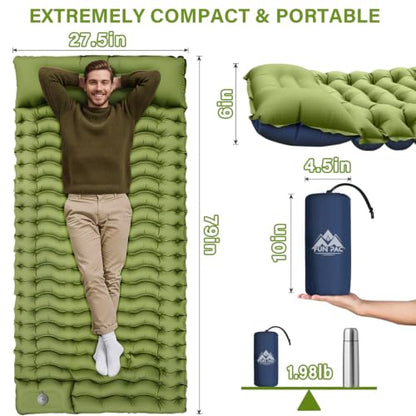 FUN PAC sleeping pad – Green, view 2