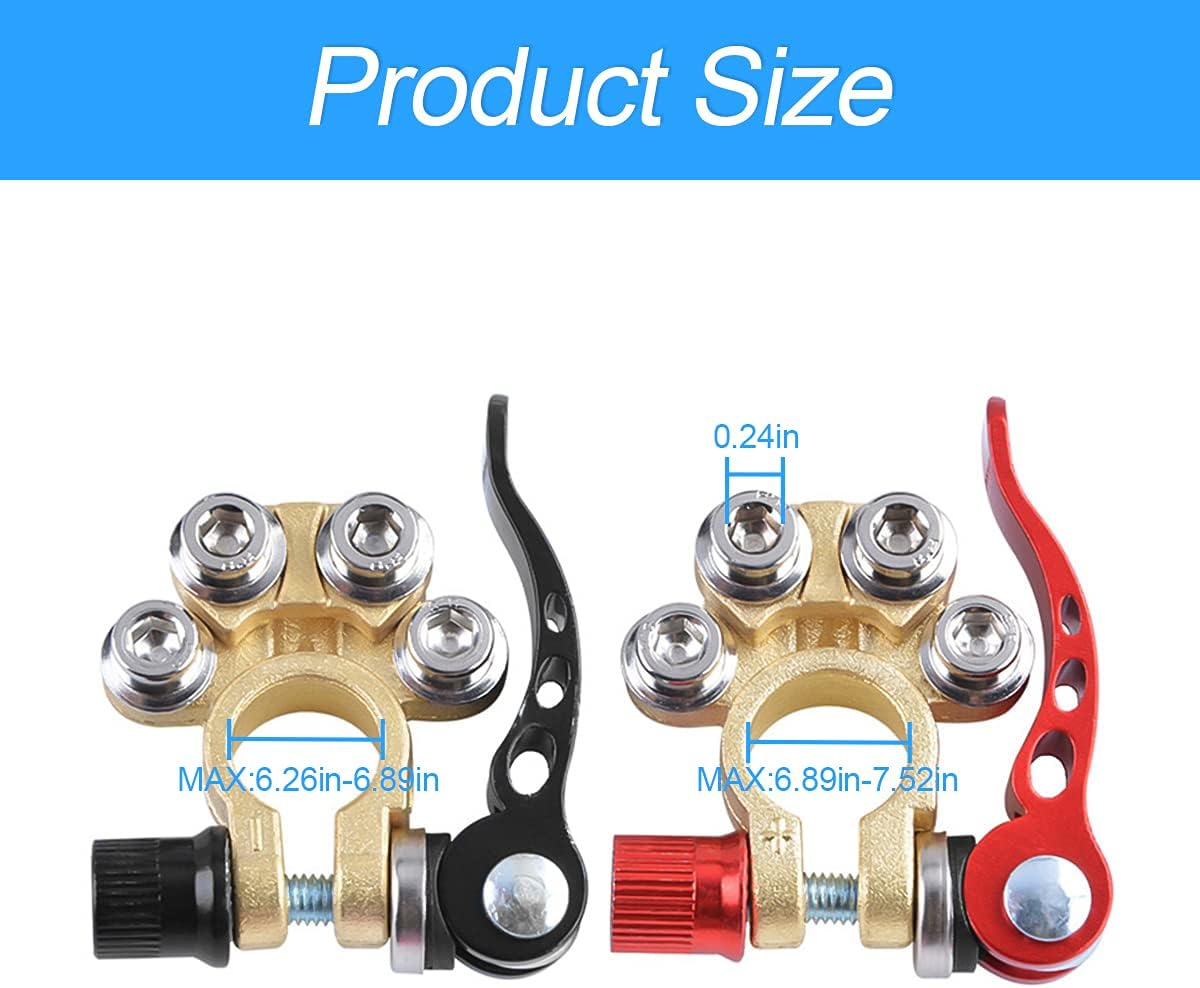 Moly Magnolia 2PCS Car Battery Terminal Connectors with Fiber Washer — source gallery