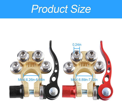 Moly Magnolia 2PCS Car Battery Terminal Connectors with Fiber Washer — source gallery