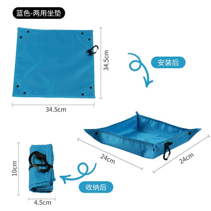 Foldable Camping Tray and Seat Mat – Matching Duo – original product view
