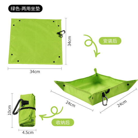 Foldable Camping Tray and Seat Mat – Matching Duo – original product view