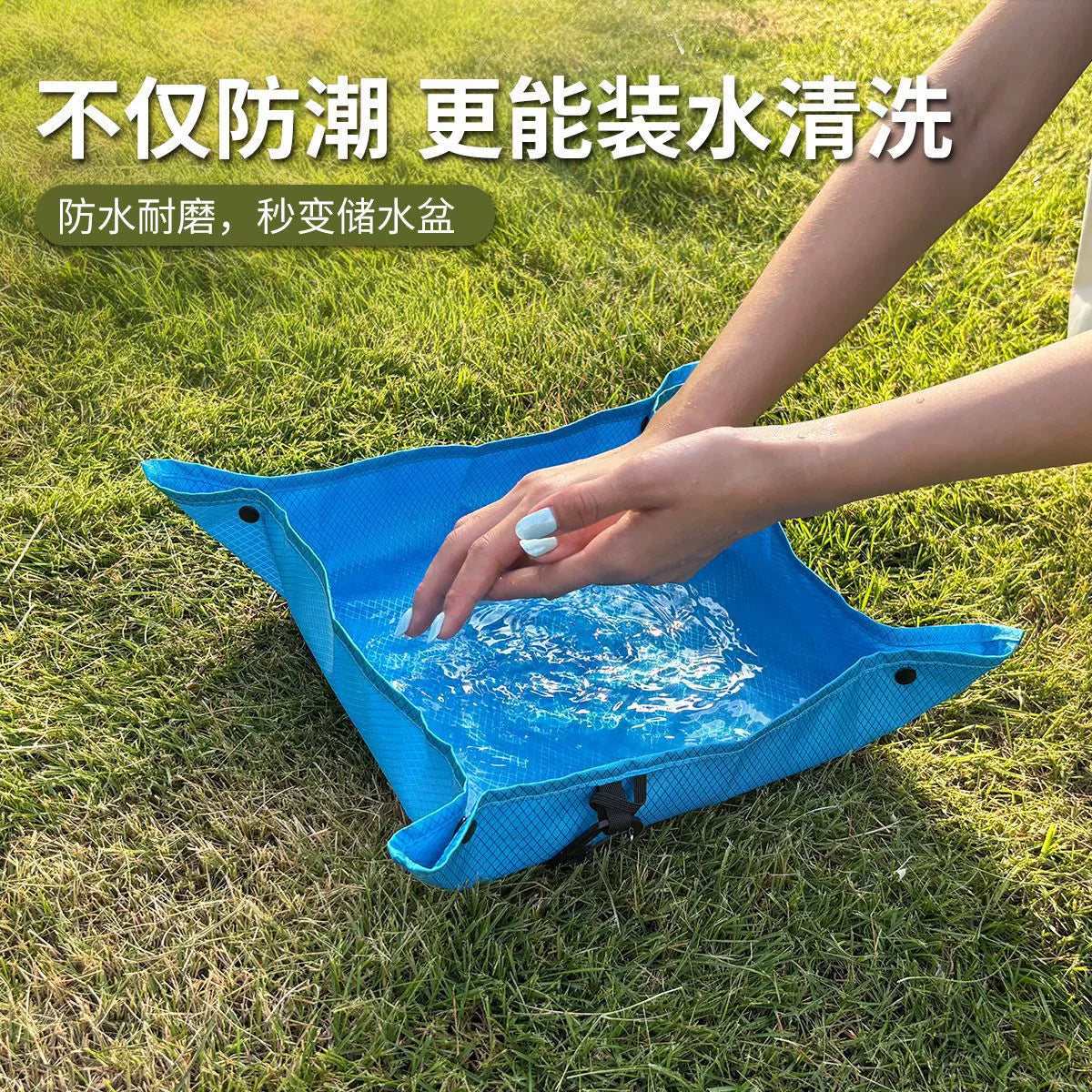 Foldable Camping Tray and Seat Mat – Matching Duo – original product view