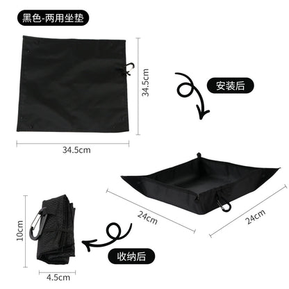 Foldable Camping Tray and Seat Mat – Matching Duo – original product view