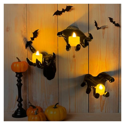 Creepy Wall-Mounted Hands with Candles - Set 1 — source image 6