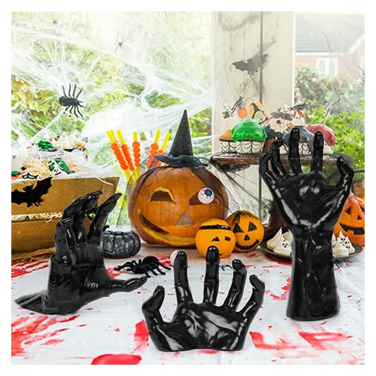 Creepy Wall-Mounted Hands with Candles - Set 1 — source image 8