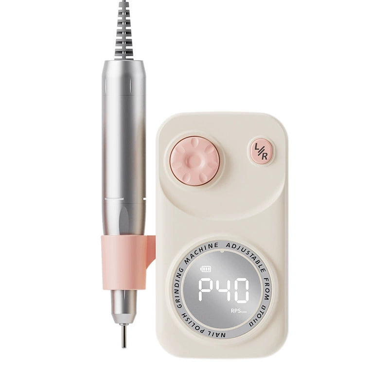 White rechargeable nail drill