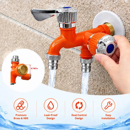 Dual Outlet Washing Machine Faucet - 2-Piece Set - C687 original product photo 1