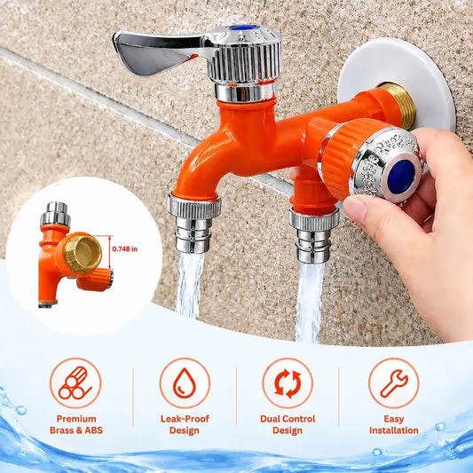 Dual Outlet Washing Machine Faucet - 2-Piece Set - C687 original product photo 1