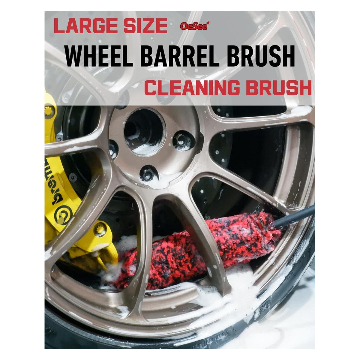Professional 4 Pack Long Handle Wheel Brush Kit for Cleaning Wheel and Tire- 2X Soft Wheel Cleaning Brush, Detailing Brush and Stiff Tire Brush, Bendable& Durable Wheel Rim Cleaner Brush Set — source gallery photo