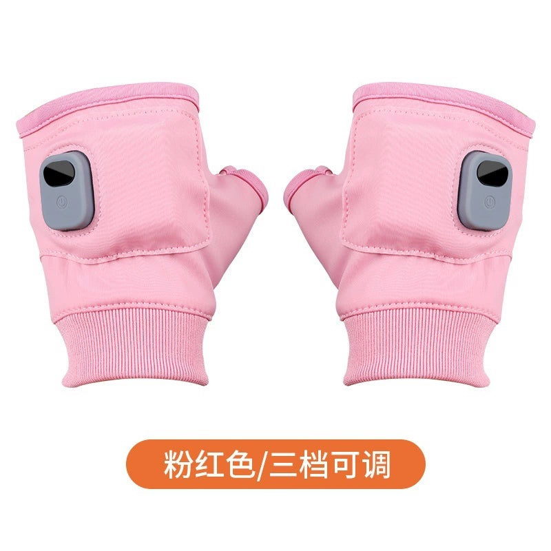 Rechargeable Heated Fingerless Gloves – One Pair – original product view