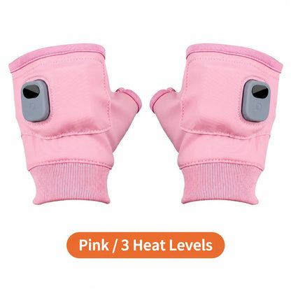 Rechargeable Heated Fingerless Gloves – One Pair – original product view