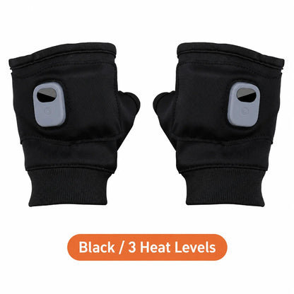Rechargeable Heated Fingerless Gloves – One Pair – original product view