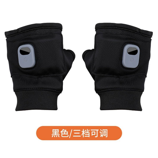 Rechargeable Heated Fingerless Gloves – One Pair – original product view