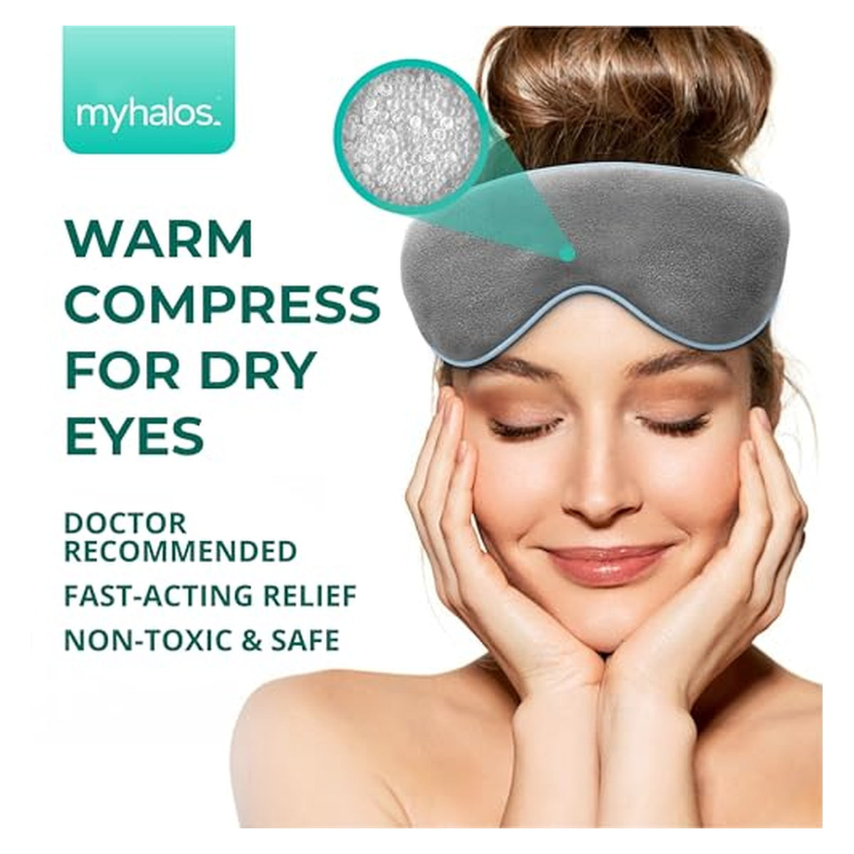Microwavable Moist-Heat Eye Mask – Two-Mask Set original product photo