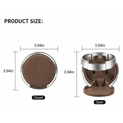 Foldable Car Cup Holder with Hook – Matching Duo – product view