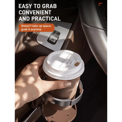 Foldable Car Cup Holder with Hook – Matching Duo – product view