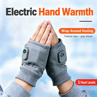Rechargeable Heated Fingerless Gloves – One Pair – English product view