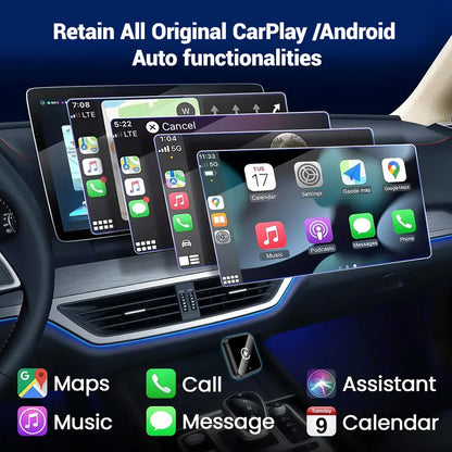 AiFine Wireless CarPlay and Android Auto Adapter – product view