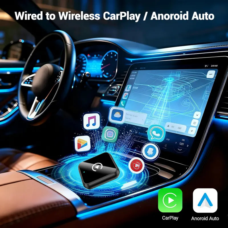 AiFine Wireless CarPlay and Android Auto Adapter – product view