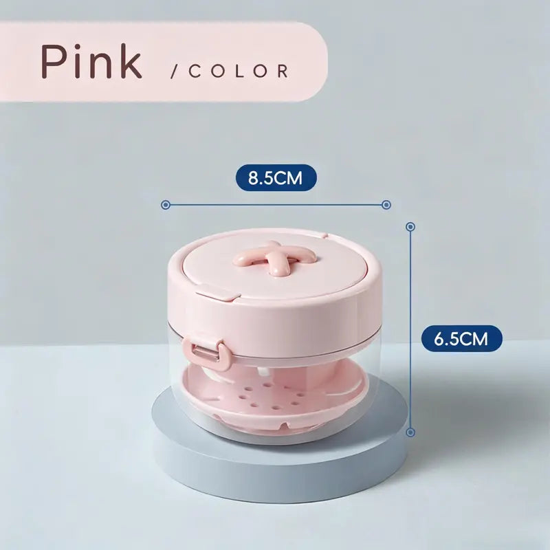 Pink retainer cleaning case; the set includes all three colors