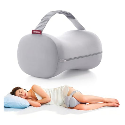 Momcozy Memory Foam Knee Pillow for Side Sleepers — Gray