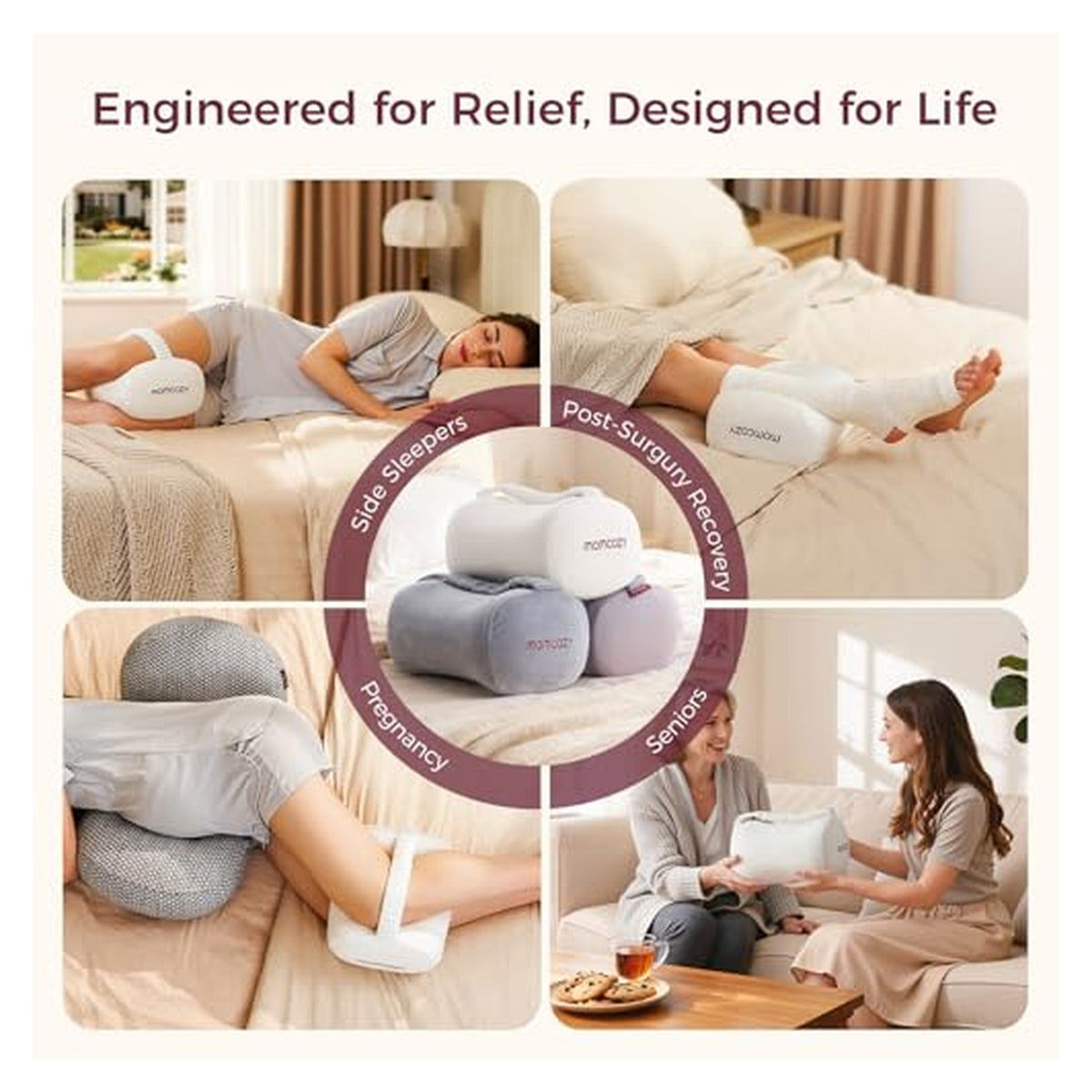 Momcozy Memory Foam Knee Pillow for Side Sleepers — source image 5