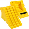 MaxxHaul Yellow Poly Foam Wheel Chocks — 2 Pack