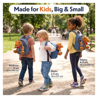 Naturally KIDS Dinosaur Backpack with Removable Plush — source image 7